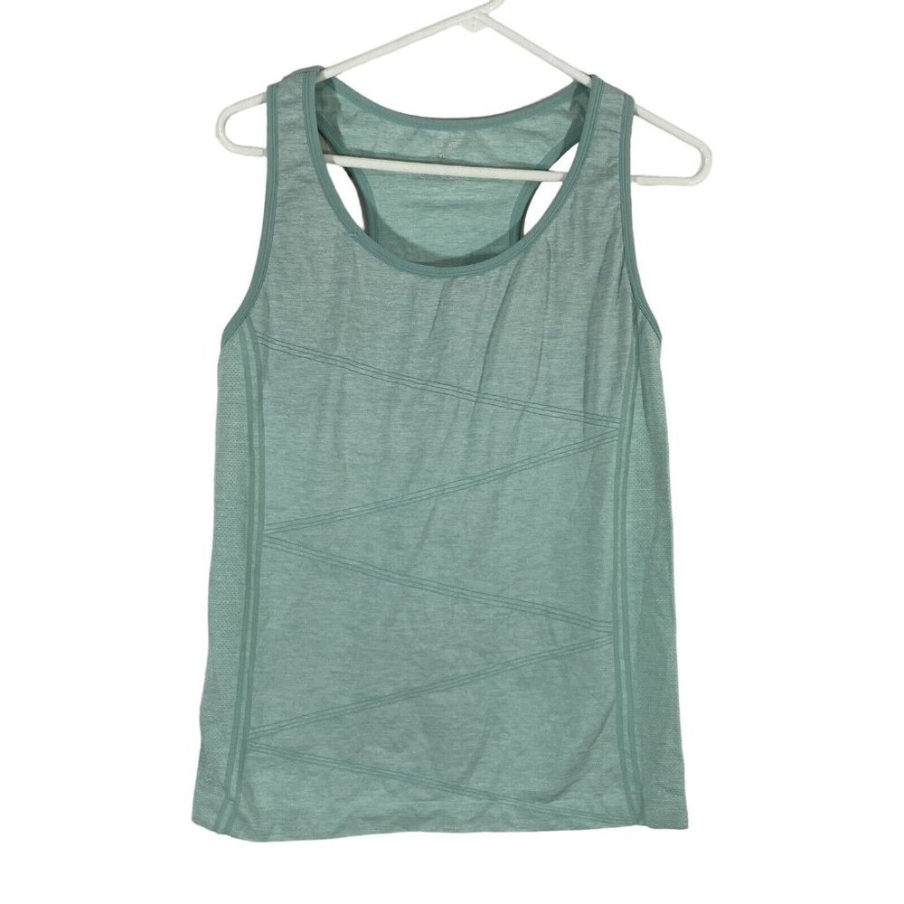 Disbest Womens Blue Round Neck Sleeveless Pullover Activewear Tank Top Size XL